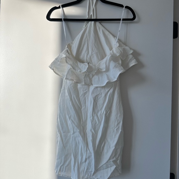 Lulu's White Ruffled Mini Dress - Picture 3 of 3